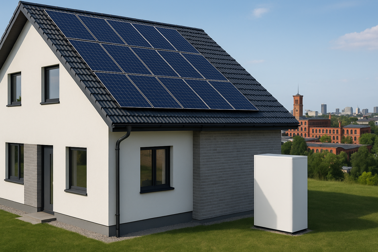 Magazyn energii przy domu z fotowoltaiką w Łodzi